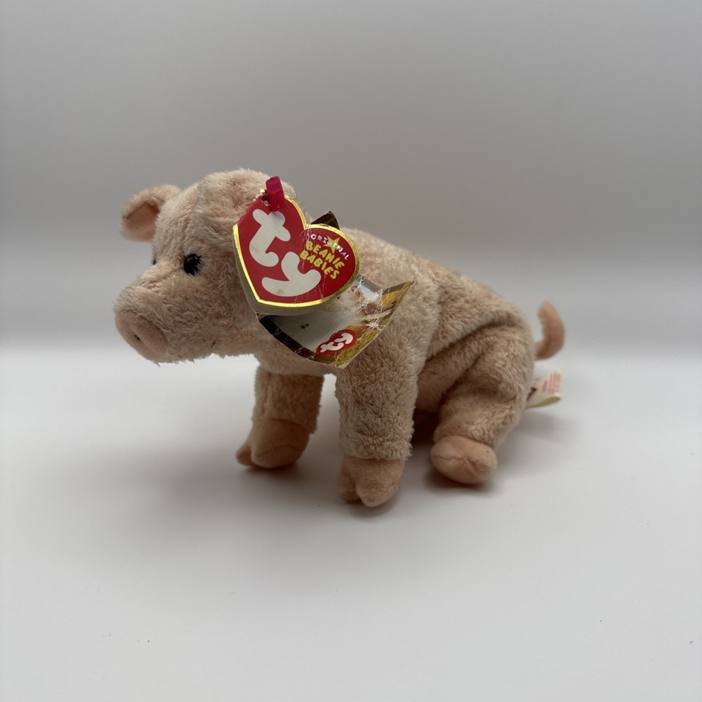 Vintage Y2K Ty Beanie Baby WILBUR the Pig Charlotte's Web Movie Promo With Tags